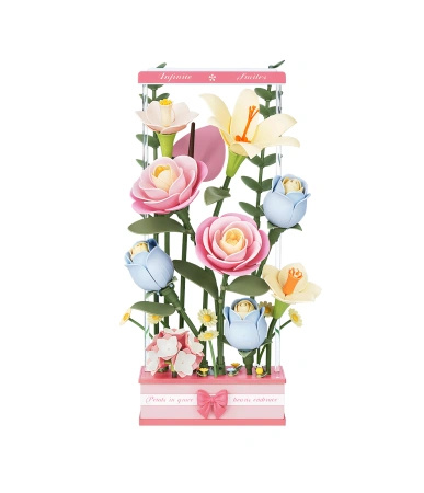 Puzzle 3D Bukiet Kwiatów – Blooming Bouquet Box | Model DIY ROKR