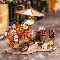 Drewniane Zestaw Puzzle 3d - Stoisko Kwiatowe | Robotime