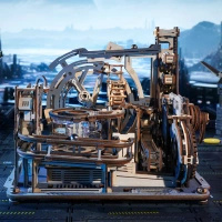 Tor Kulkowy Marble Spaceport – Puzzle 3D ROKR, 2 tryby (472 el.)