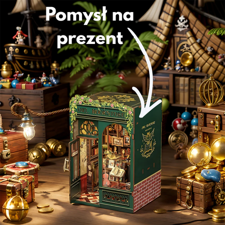DIY Book Nook Harry Potter – Księgarnia u Sowy | Domek Miniaturka Cutebee
