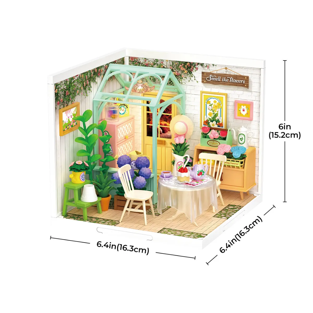 Mini Domek 3d - Tea  Garden | Rolife – wymiary modelu