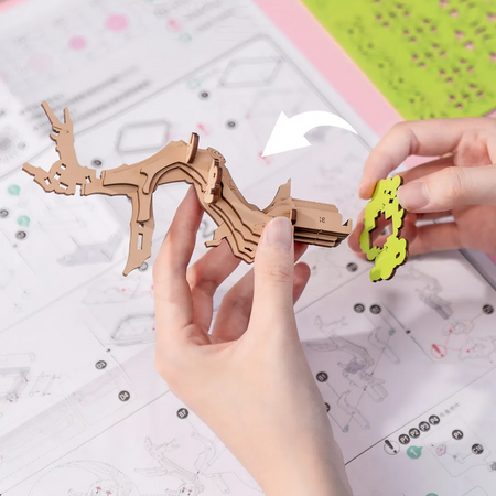 Sakura Bonsai – Puzzle 3D Rolife, drzewko wiśni DIY