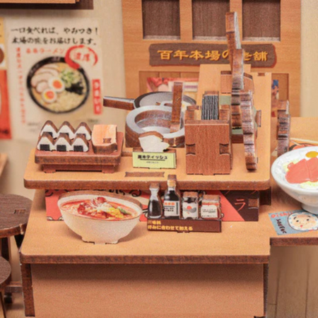 Zestaw Świąteczny Book Nook – Morita Ramen Shop | Cutebee Miniaturowy domek