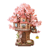 Puzzle 3D Domek na Drzewie – Sakura Tree House | Model DIY Rolife Robotime