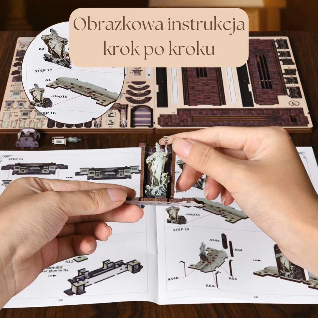 Duomo di Milano – DIY Book Nook Minicity | Puzzle 3D Prezent – instrukcja krok po kroku