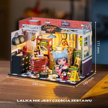 Mini Domek 3d - Warsztat Samochodowy | Rolife