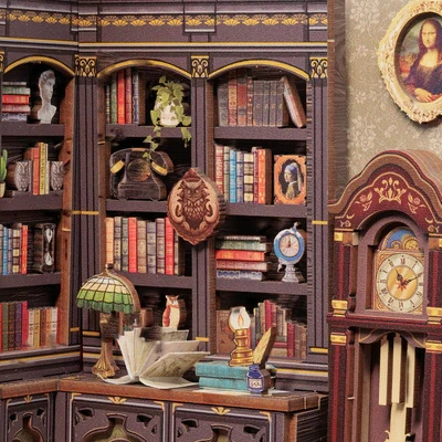 DIY Book Nook Zestaw Świąteczny - Księgarnia u Sowy