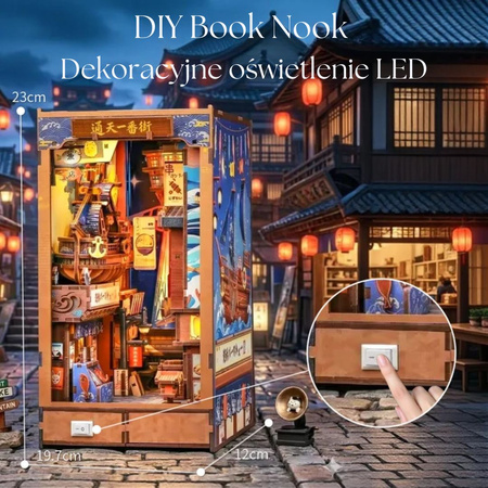 Tsutenkaku Ichiban Street – DIY Book Nook CuteBee | Puzzle 3D Prezent