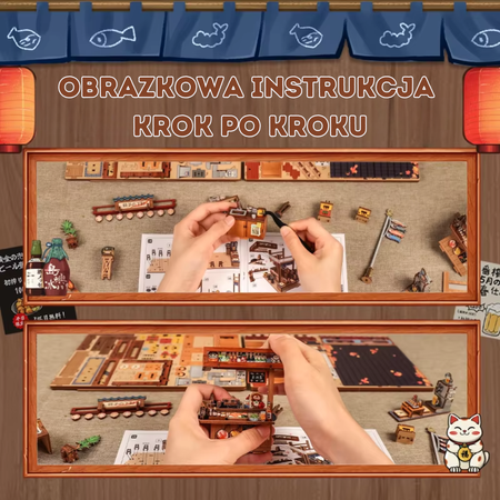 DIY Book Nook - Tradycyjna Japońska Uliczka | Cutebee