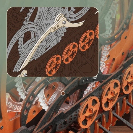 Statek Wikingów Dragon Ship – Puzzle 3D ROKR, mechanika (229 el.)