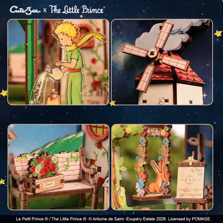 My One and Only Rose – DIY Book Nook CuteBee | Puzzle 3D Prezent