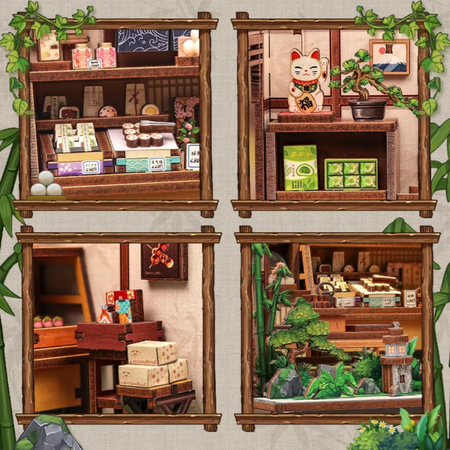 DIY Book Nook - Tradycyjny Japoński Sklepik | Cutebee