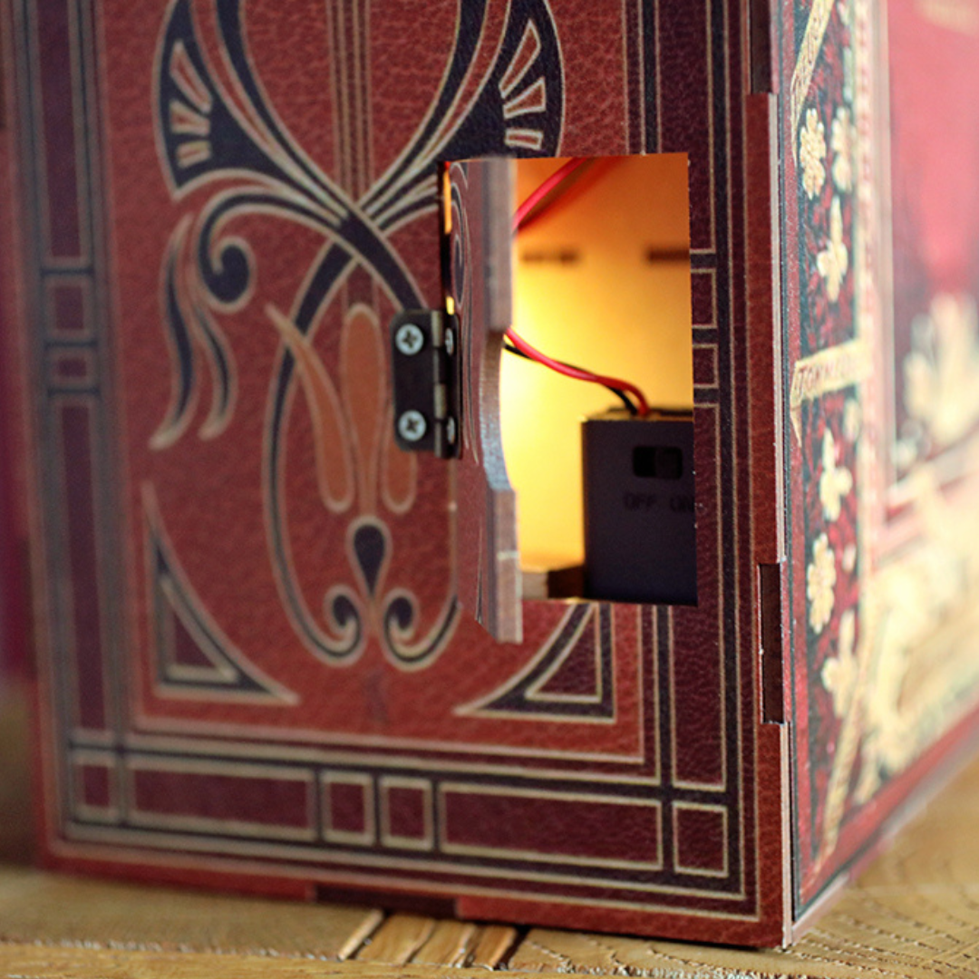 Eternal Bookstore – DIY Book Nook Puzzle 3D | CuteBee – oświetlenie LED po zmroku