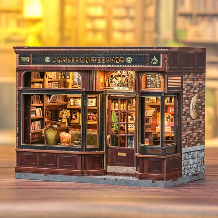 DIY Miniaturowy Domek - Corner Coffee Shop | Cutebee