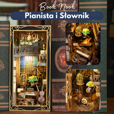 Pianist with Nightingale DIY – book nook w stylu Art Nouveau