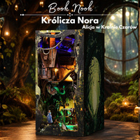 Królicza Nora (Alicja w Krainie Czarów) – DIY Book Nook Minicity | Puzzle 3D Prezent