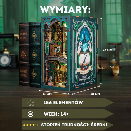 DIY Book Nook - Dom Slytherin | Harry Potter DIY 3D