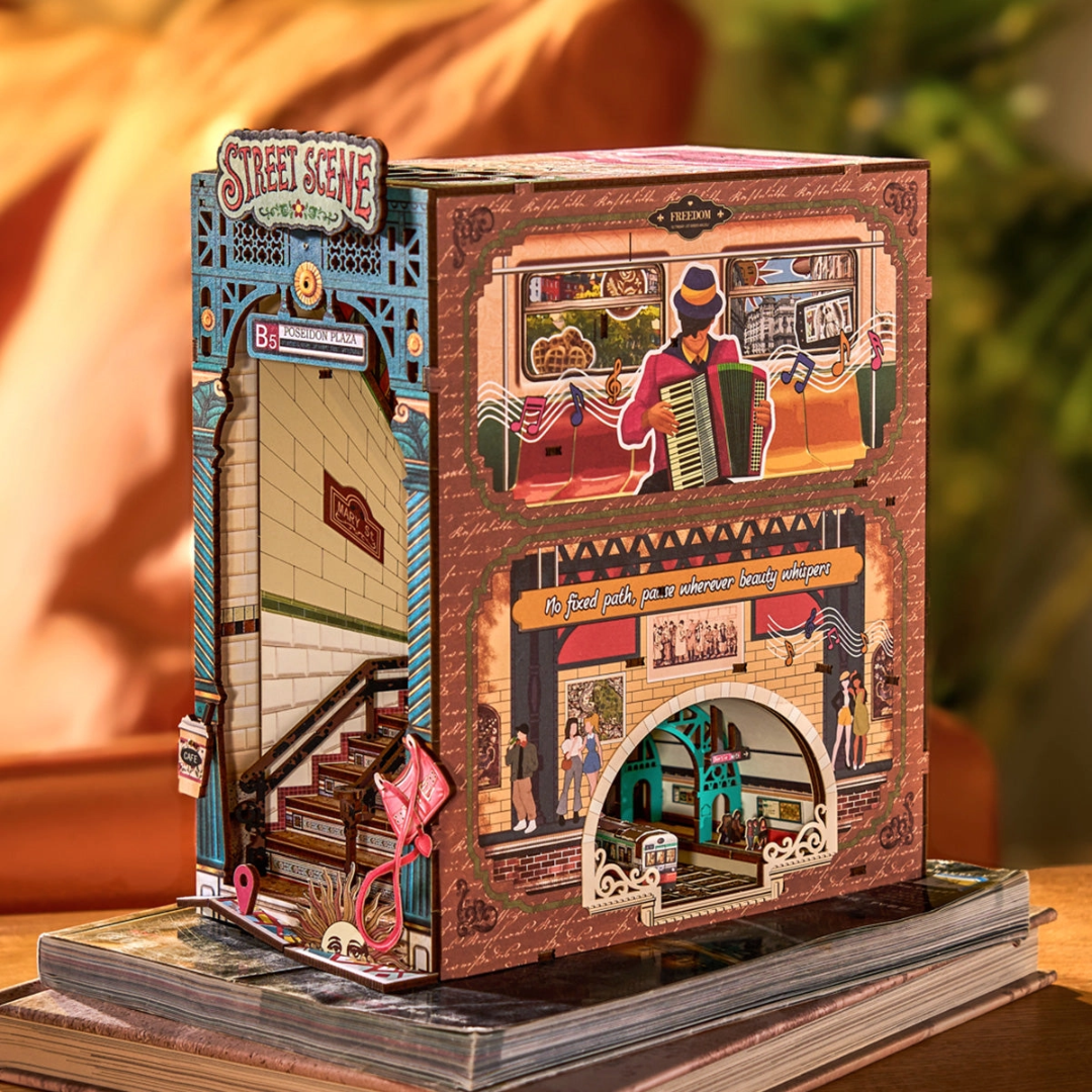 Zaułki pełne życia – DIY Book Nook - Street Scene | Rolife