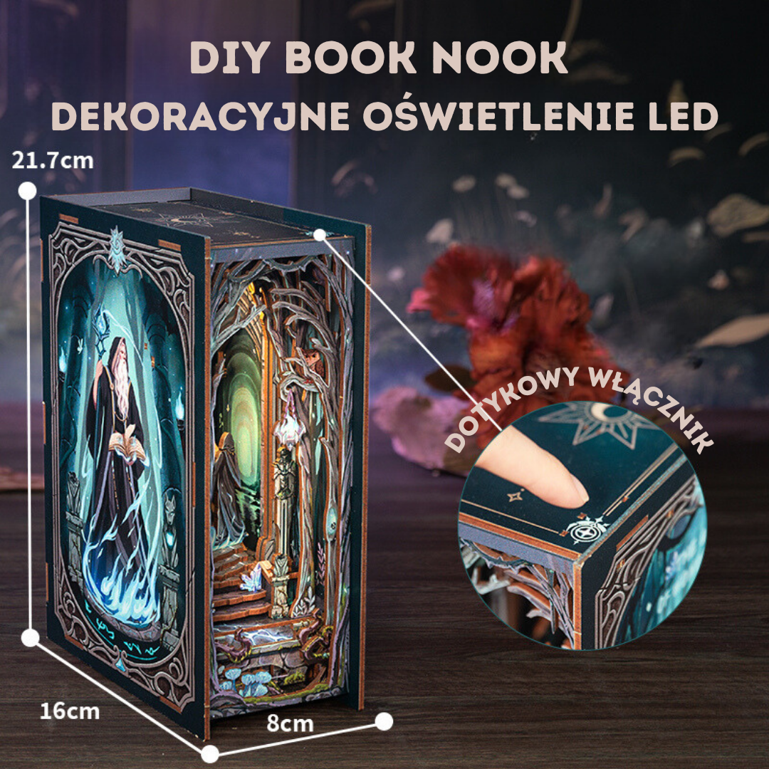 DIY Book Nook - Brama do Krainy Czarów | Cutebee – wymiary modelu