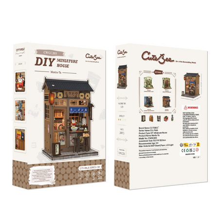 Zestaw Świąteczny Book Nook – Morita Ramen Shop | Cutebee Miniaturowy domek