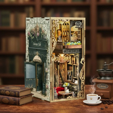 MiniCity DIY – Book Nook „Saisons Café” Kawiarnia z LED