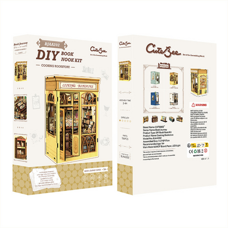 DIY Book Nook - Cooking Bookstore | Cutebee