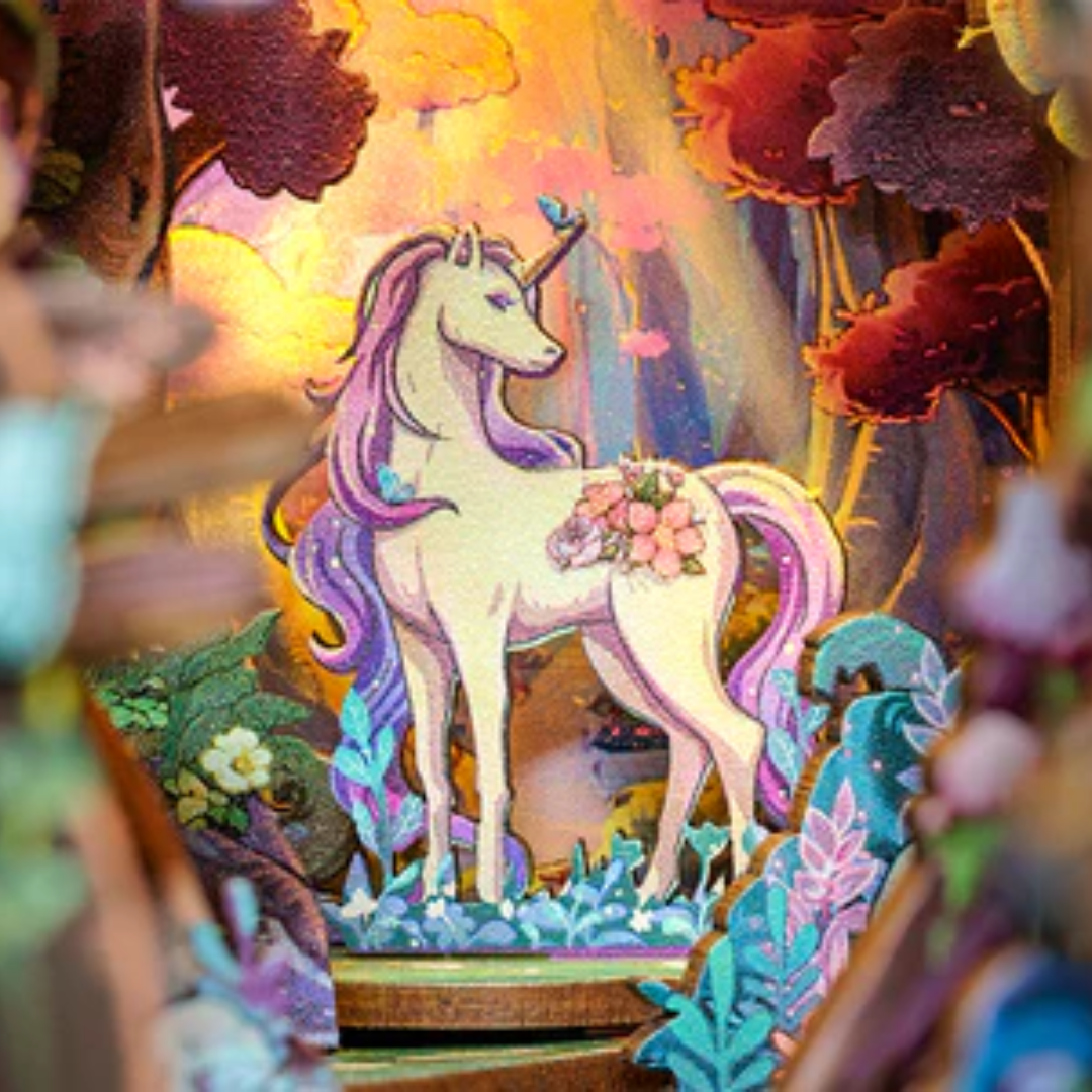 Butelki z życzeniami – Grace of the Forest Cutebee DIY Book Nook – Puzzle 3D Prezent