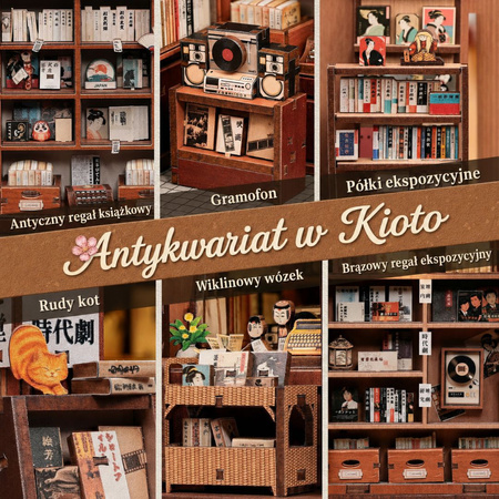 Antique Bookery of Kyoto – DIY Book Nook CuteBee | Puzzle 3D Prezent