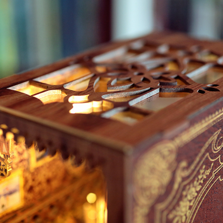 DIY Book Nook Zestaw Świąteczny – Eternal Bookstore | Cutebee Miniaturowy Domek