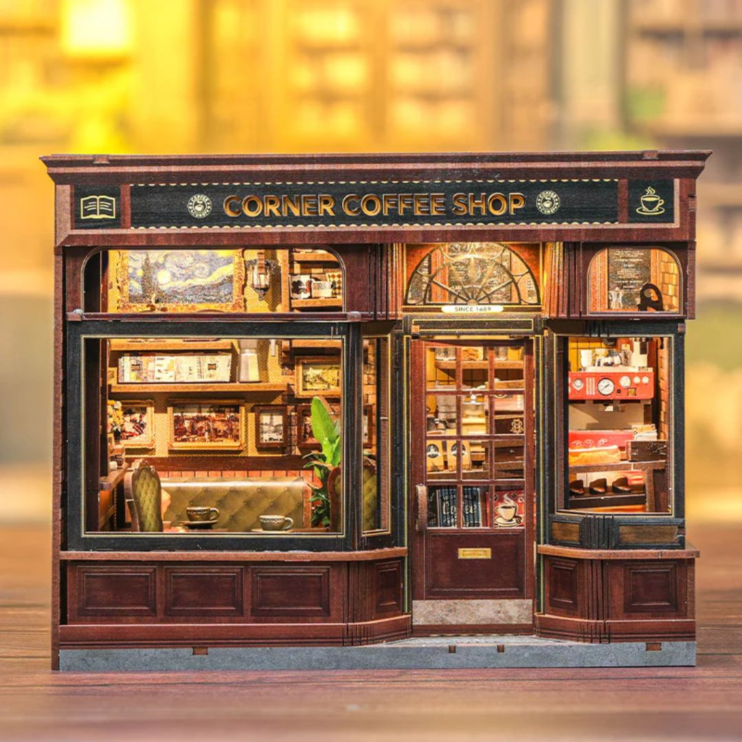 DIY Miniaturowy Domek - Corner Coffee Shop | Cutebee