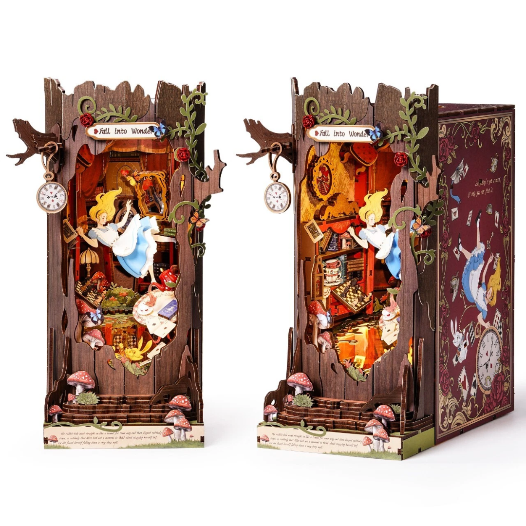 Alicja w Krainie Czarów Rolife DIY Book Nook – Miniaturowy Domek 3D