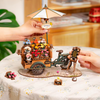 Stoisko Kwiatowe – Puzzle 3D Robotime, dekoracja DIY (187 el.)