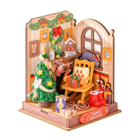 Mini Domek 3D - Christmas Fireplace | Rolife