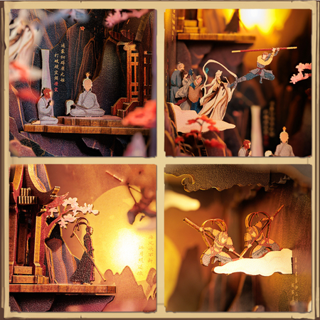 DIY Book Nook - Legenda Wukong | Cutebee