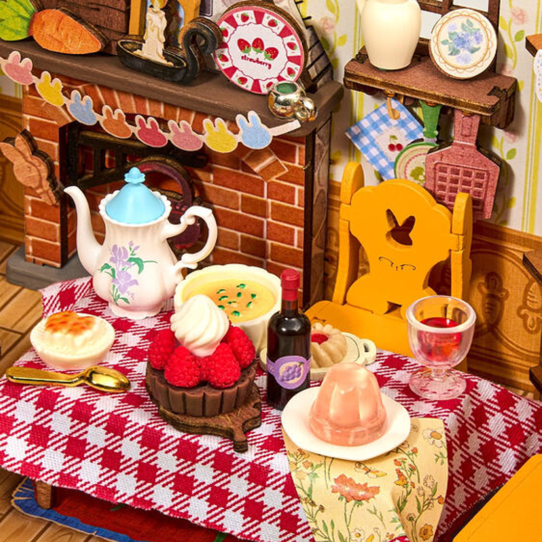 Bajkowy dach z grzybkami – Mini Domek 3D - Fluffy Grove
