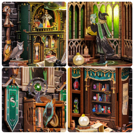 DIY Book Nook - Dom Slytherin | Harry Potter DIY 3D