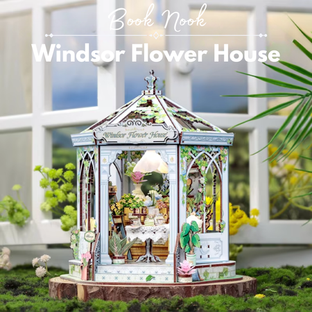 DIY Book Nook - Windsor Flowe House | Cutebee Miniaturowy Domek