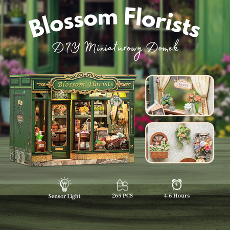 DIY Miniaturowy Domek - Blossom Florists I Cutebee