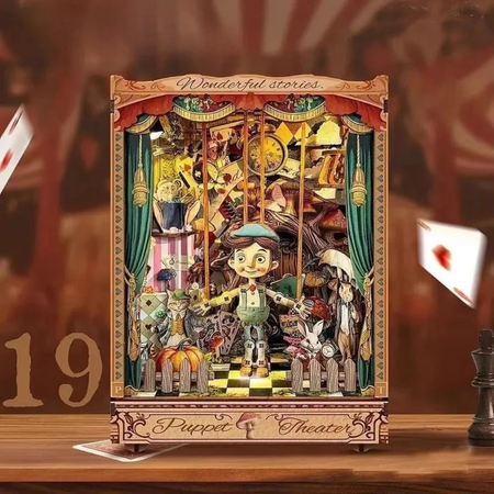 Puppet Theatre – DIY Book Nook Joincon | Puzzle 3D Prezent