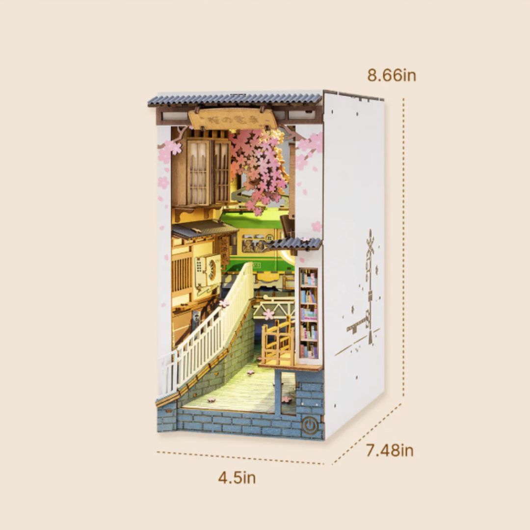 DIY Book Nook - Sakura Densya I Rolife – wymiary modelu