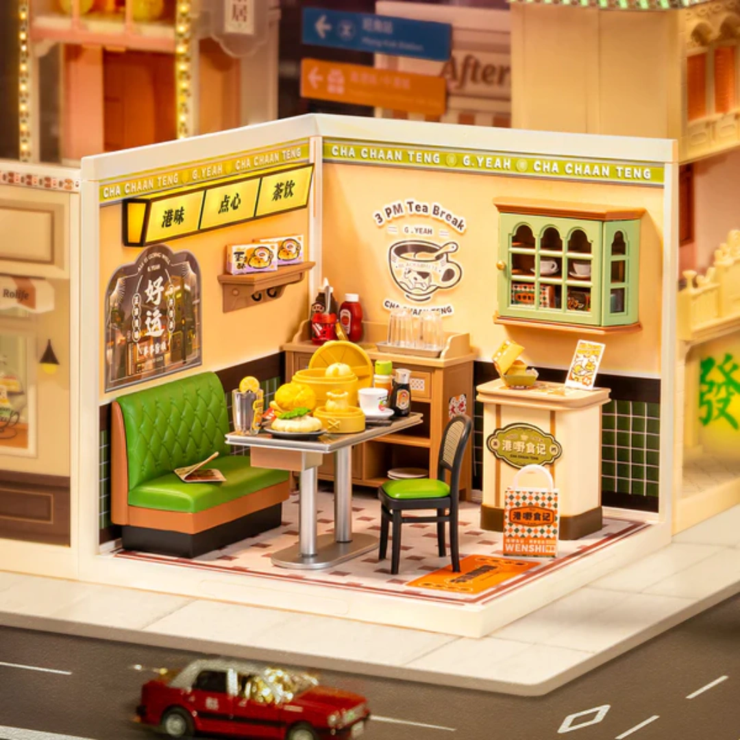 Rolife DW021 Hong Kong Bites Café – miniaturowa cha chaan teng (Super Creator)