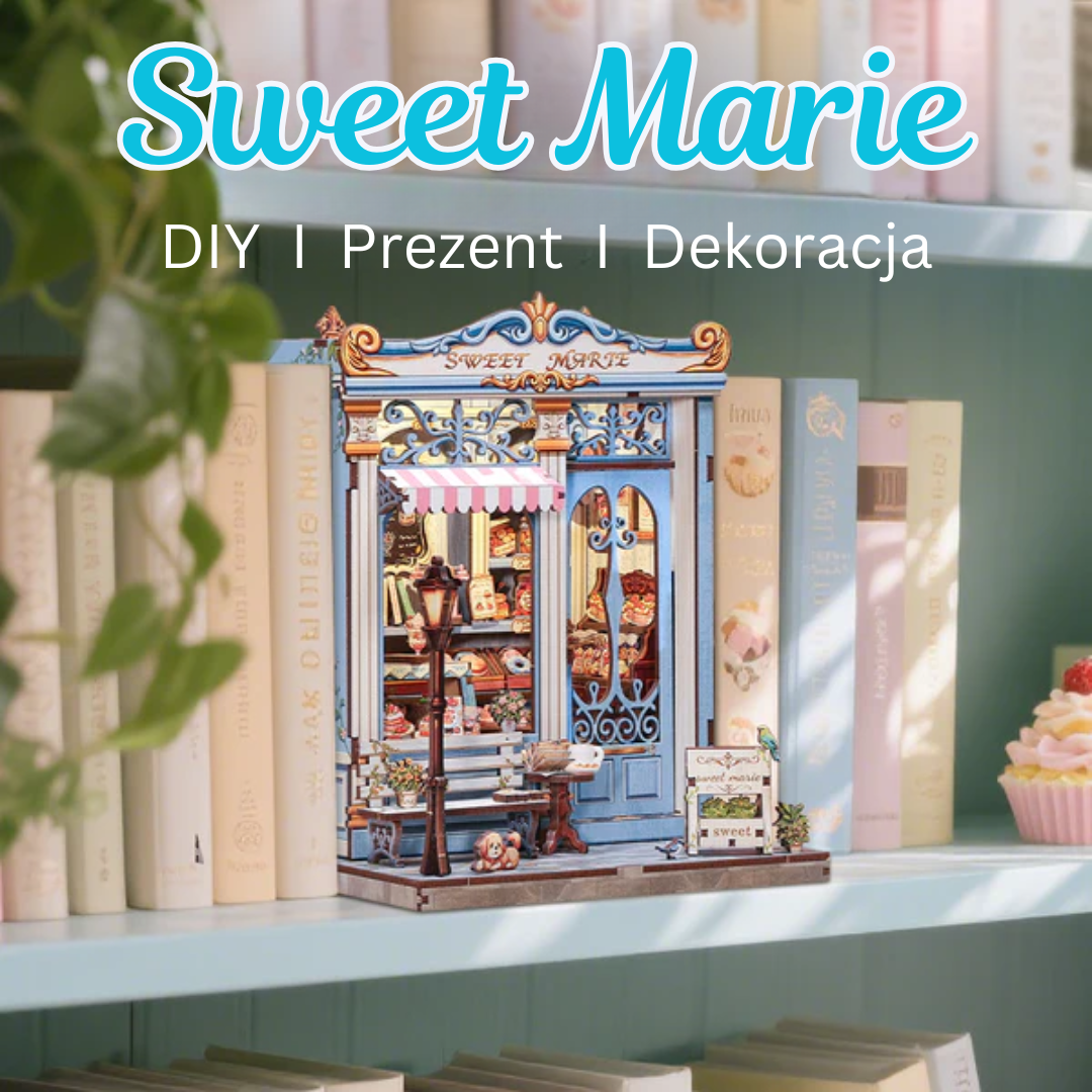 DIY Book Nook - Cukiernia Sweet Marie | Cutebee – pomysł na prezent