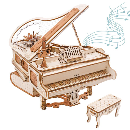 Fortepian z Pozytywką – Puzzle 3D ROKR Magic Piano