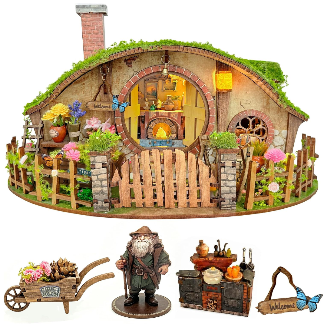 Okrągłe drzwi, które naprawdę działają – Magic Ring House – DIY Book Nook Joincon | Puzzle 3D Prezent
