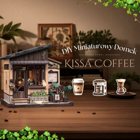 DIY Miniaturowy Domek - Kissa Coffee | Cutebee