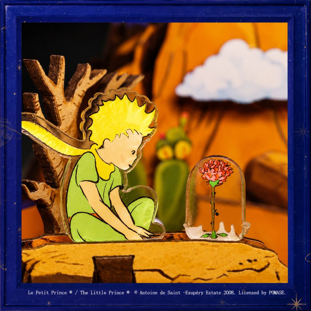 Róża pod ochroną – The Little Prince and the Rose Cutebee DIY Book Nook – Puzzle 3D Prezent