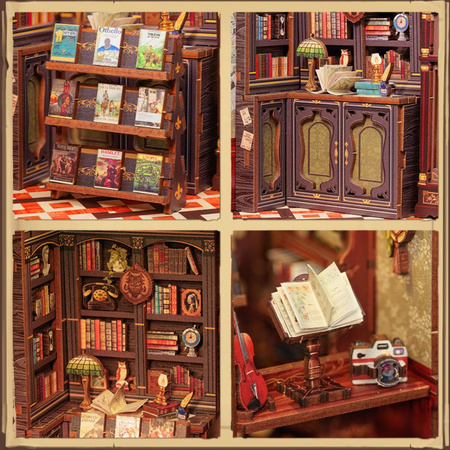 DIY Book Nook Harry Potter – Księgarnia u Sowy | Domek Miniaturka Cutebee