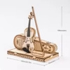 Skrzypce – Puzzle 3D Robotime, mini replika dla melomana (62 el.)