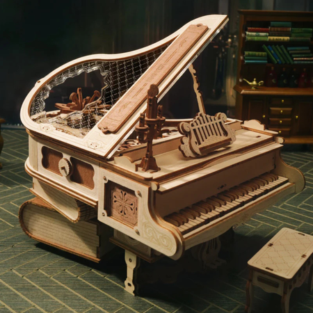 Fortepian z Pozytywką – Puzzle 3D ROKR Magic Piano