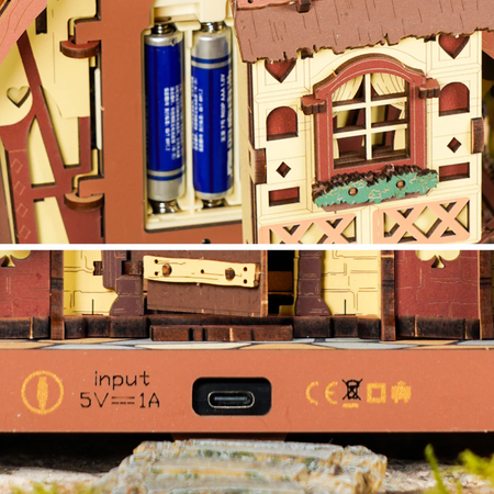 Zegar z Kukułką (wersja II) – Puzzle 3D ROKR z LED